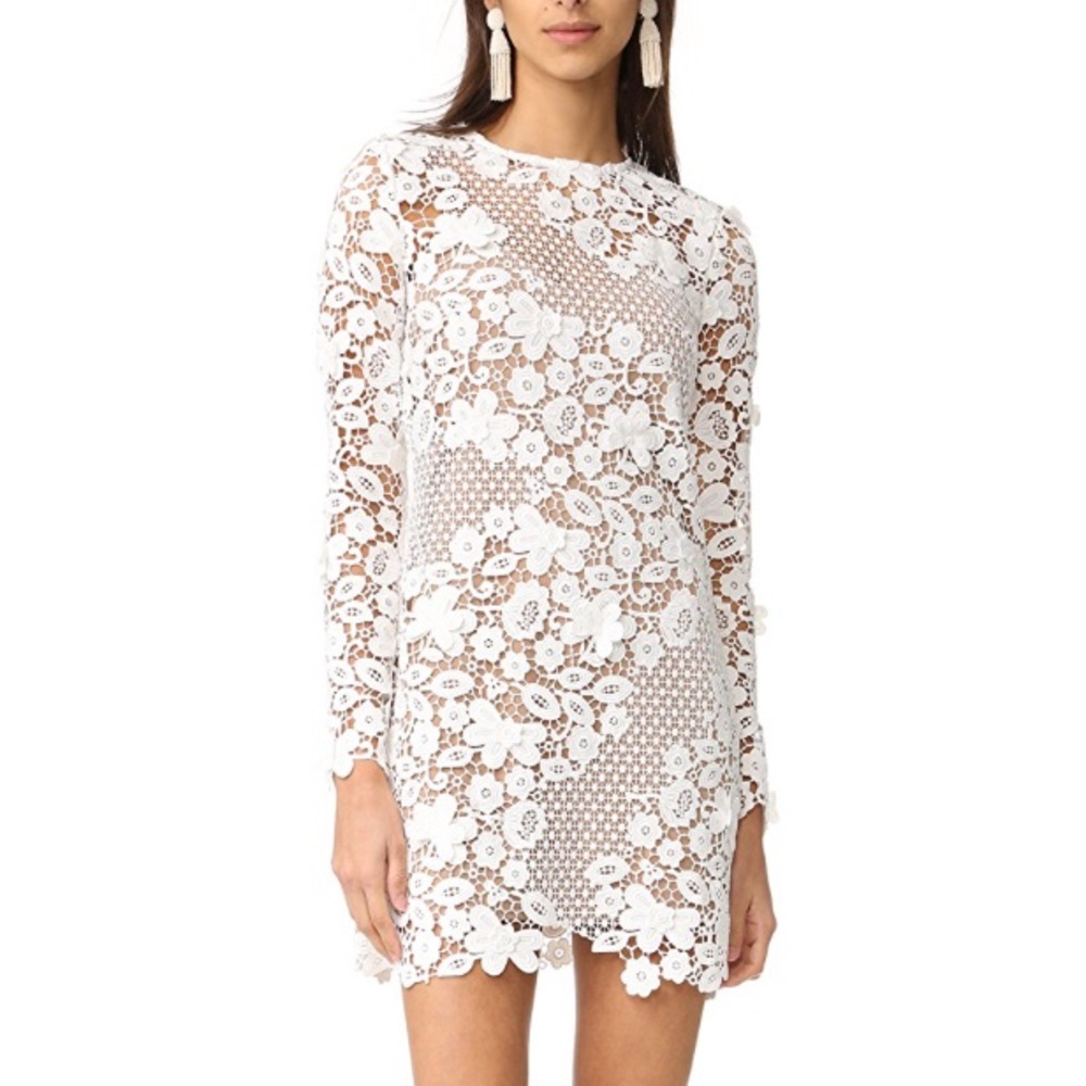 Self Portrait 3D Floral Mini Dress